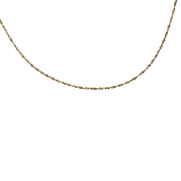 18k Solid Gold 16" Dainty Chain - Picture 2 of 5